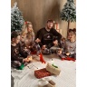Новогодняя женская пижама family look Твикс-3