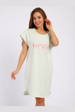 Сорочка женская светло-зеленая с надписью