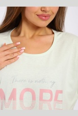 Сорочка женская светло-зеленая с надписью