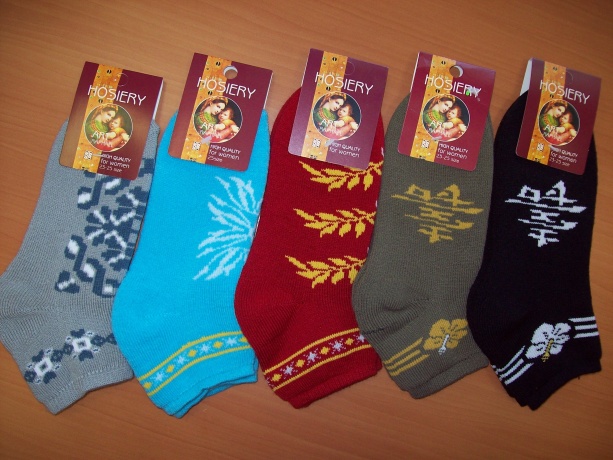 Женские укороченные полушерстяные носки 1751