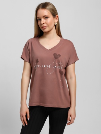 Футболка женская Чиа-3 шоколадный