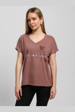 Футболка женская Чиа-3 шоколадный