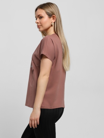 Футболка женская Чиа-3 шоколадный