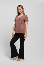 Футболка женская Чиа-3 шоколадный