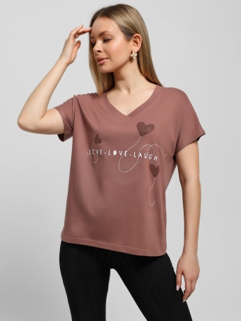 Футболка женская Чиа-3 шоколадный