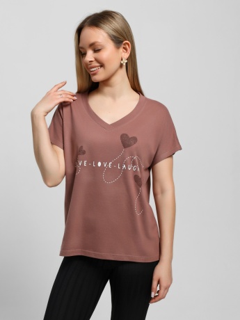 Футболка женская Чиа-3 шоколадный