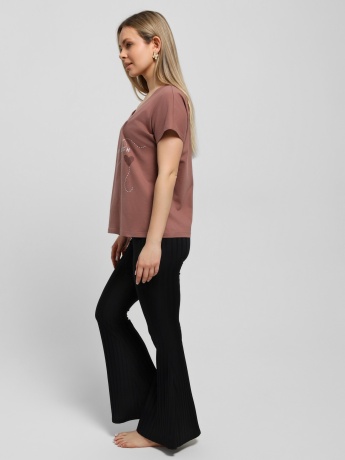 Футболка женская Чиа-3 шоколадный