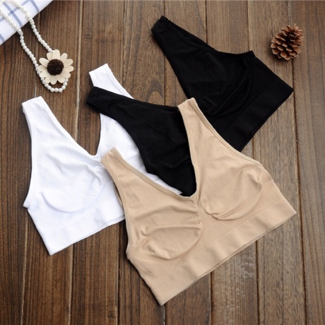 Топ-бра без вкладыша, бежевый