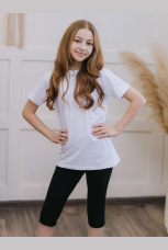 Бриджи для девочки черные (рост 104-122)