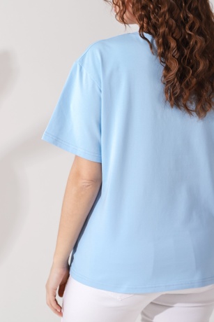 Футболка женская Вавилон-4 голубой