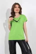 Футболка женская Базис-6 салатовый
