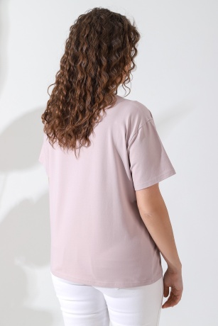 Футболка женская Вавилон-4 пудровый
