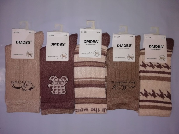 Женские носки кашемир с мишками