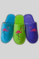 Женские тапочки велюр &quot;Фламинго&quot;