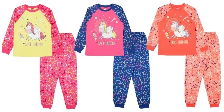 Пижама для девочки с единорогом