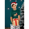 Пижама для мальчика family look новогодняя Каникулы-2 зеленый