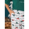 Пижама для мальчика family look новогодняя Каникулы-2 зеленый