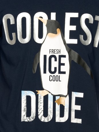 Комплект мужской темно-синий с пингвином (рост:188)