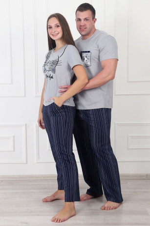 Мужская пижама Кошки