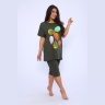Костюм женский с листочками, хаки