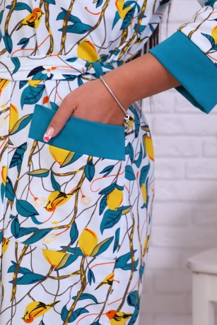 Пеньюар женский (халат и сорочка) мурена