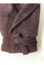 Махровый халат коричневый с вышивкой &quot;Любимый дедуля&quot;