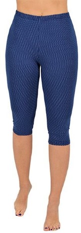 Бриджи женские из хлопка с лайкрой в горох