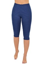 Бриджи женские из хлопка с лайкрой в горох