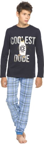 Комплект для мальчиков синий с пингвином (рост: 152-164)