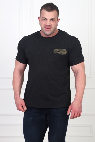 Футболка мужская Гранж (антрацит)