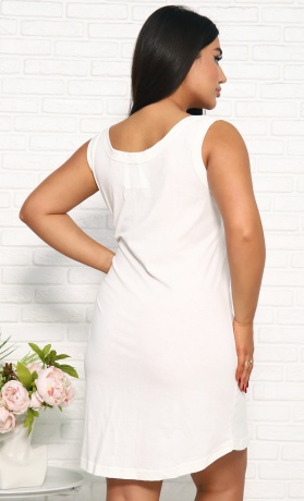 Сорочка женская с котом, широкая бретель