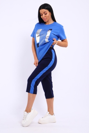 Костюм женский голубой, спорт