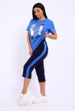 Костюм женский голубой, спорт