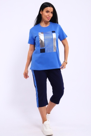 Костюм женский голубой, спорт