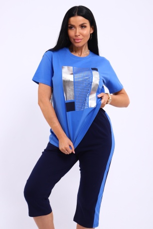 Костюм женский голубой, спорт