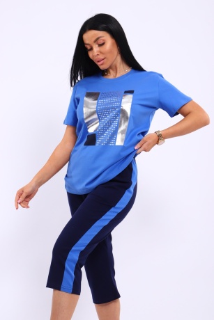 Костюм женский голубой, спорт