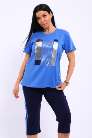 Костюм женский голубой, спорт