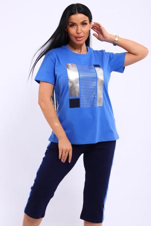 Костюм женский голубой, спорт