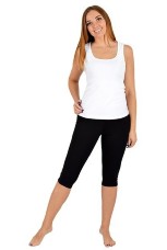 Бриджи женские из хлопка с лайкрой однотонные