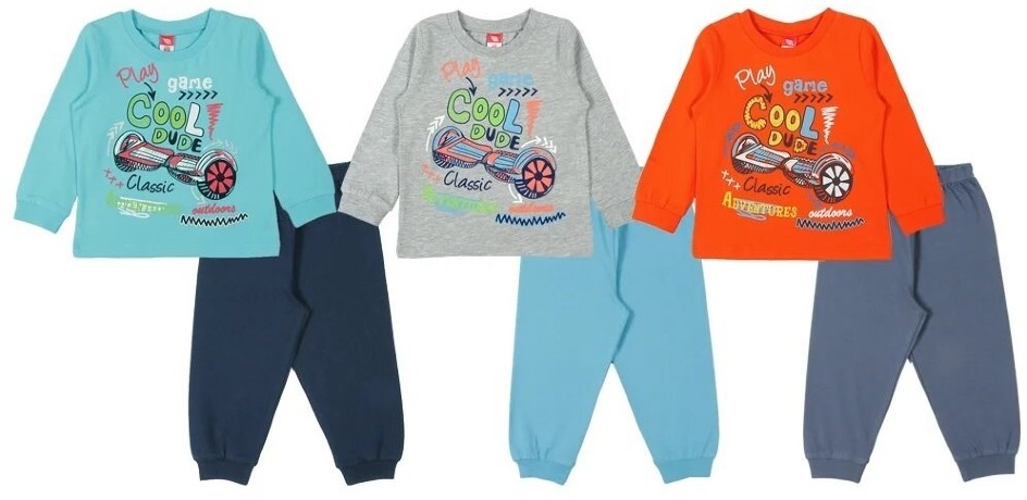 Пижама для мальчика с гироскутером