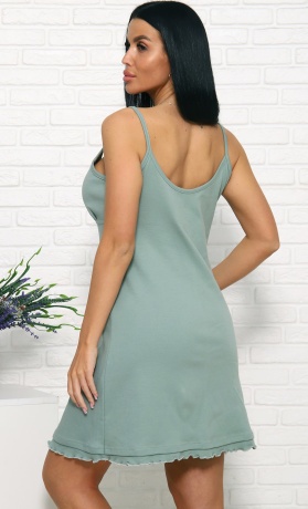 Сорочка женская с надписью на тонкой бретеле