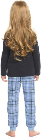 Комплект для девочек синий с пингвином (рост: 86-110)