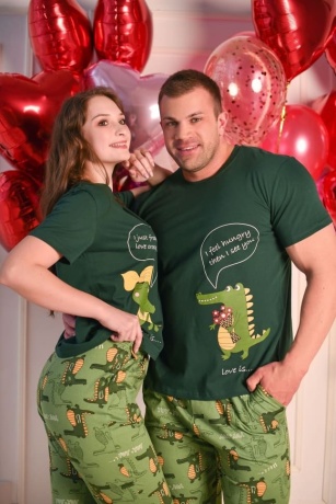 Женская пижама Крокодильчики
