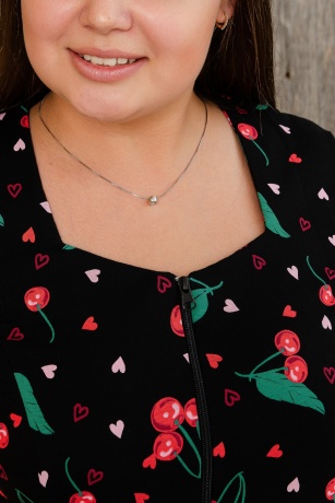 Халат женский Вишенка, большого размера