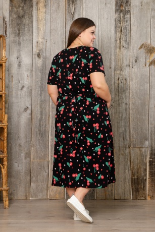 Халат женский Вишенка, большого размера