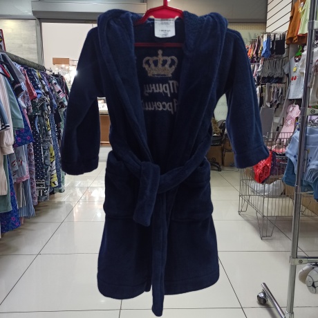 Детский халат с вышивкой "Принц Арсений" (2-3 года)