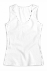 Майка женская на широкой бретели (белый)