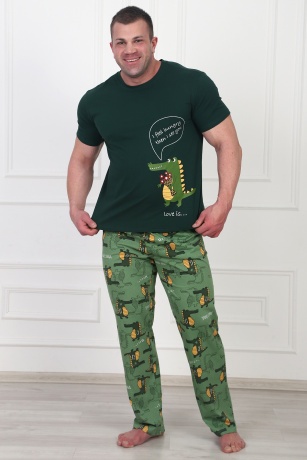 Мужская пижама Крокодильчики