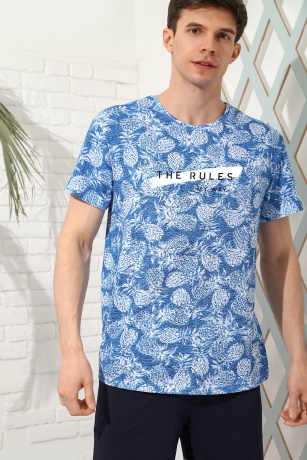 Футболка мужская Микс-3 ананасы