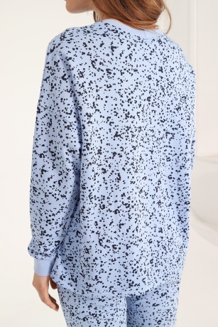 Женская пижама утепленная с начесом Россыпь-2